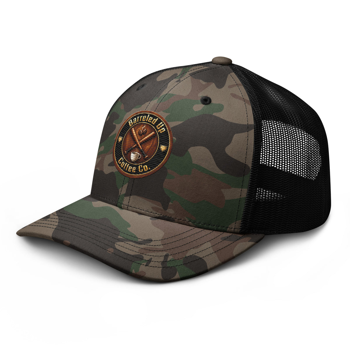 Barreled Up Coffee Co. Camouflage Trucker Hat