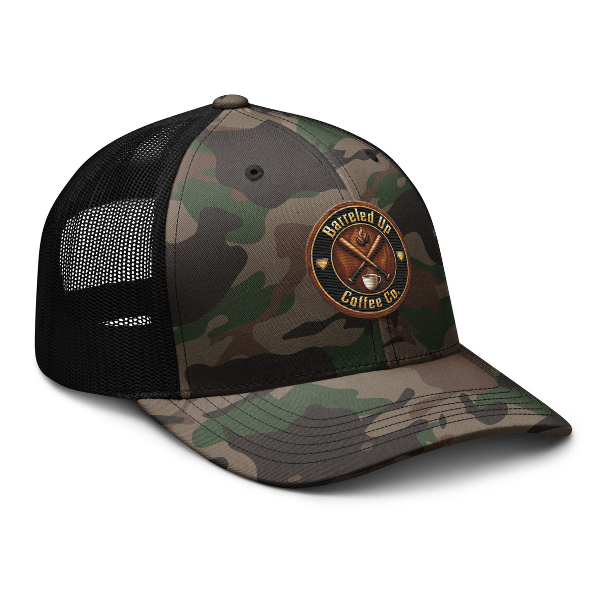 Barreled Up Coffee Co. Camouflage Trucker Hat