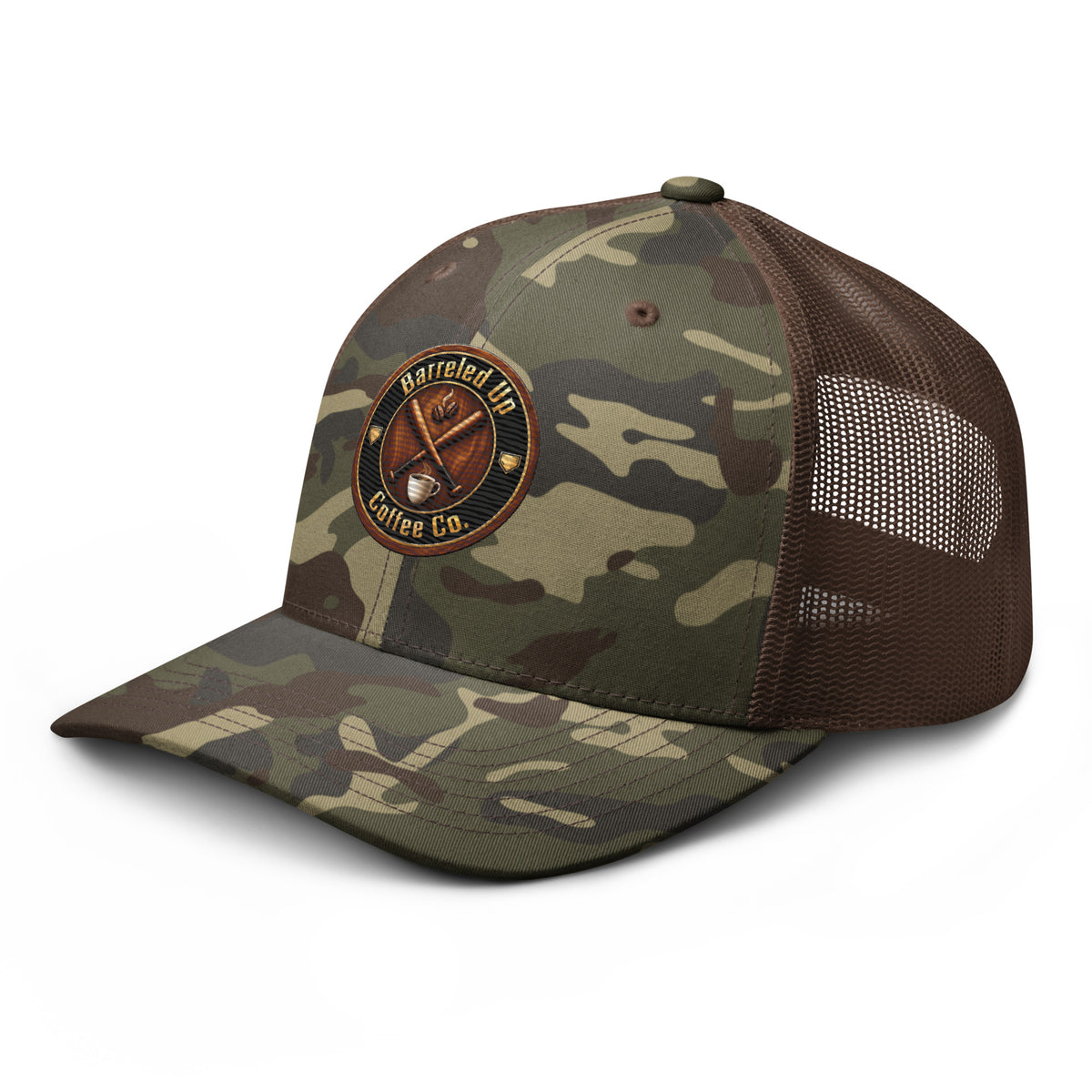 Barreled Up Coffee Co. Camouflage Trucker Hat