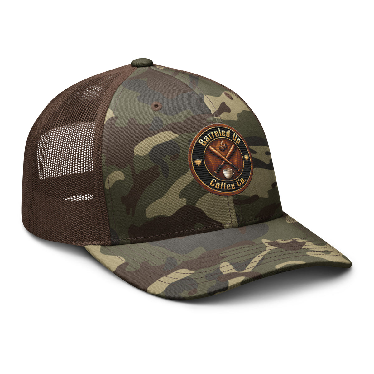 Barreled Up Coffee Co. Camouflage Trucker Hat