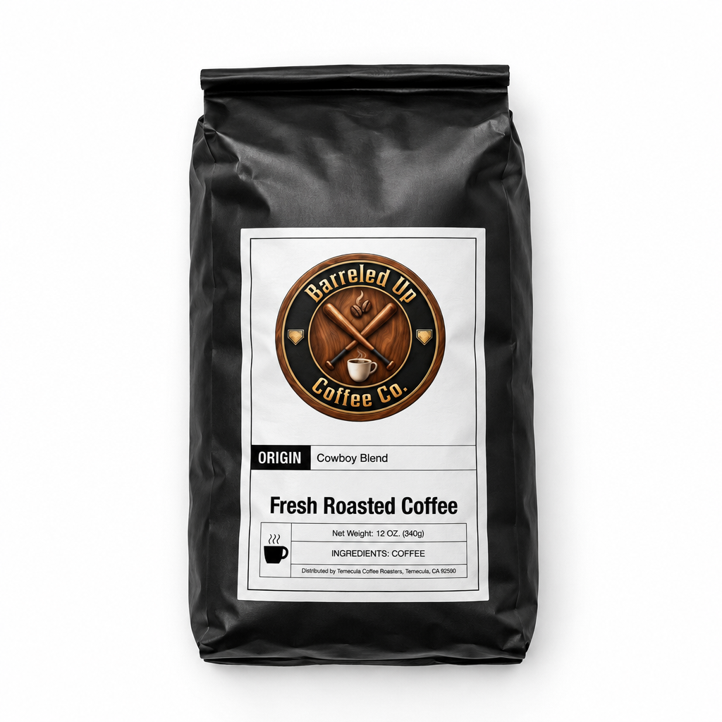 Barreled Up Coffee Co. Cowboy Blend coffee bag