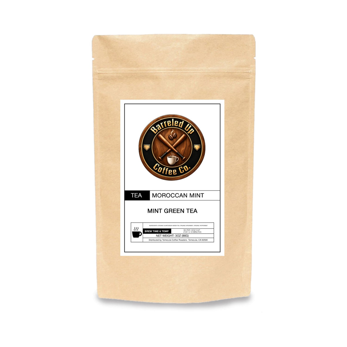 Barreled Up Coffee Co. Moroccan Mint loose leaf tea