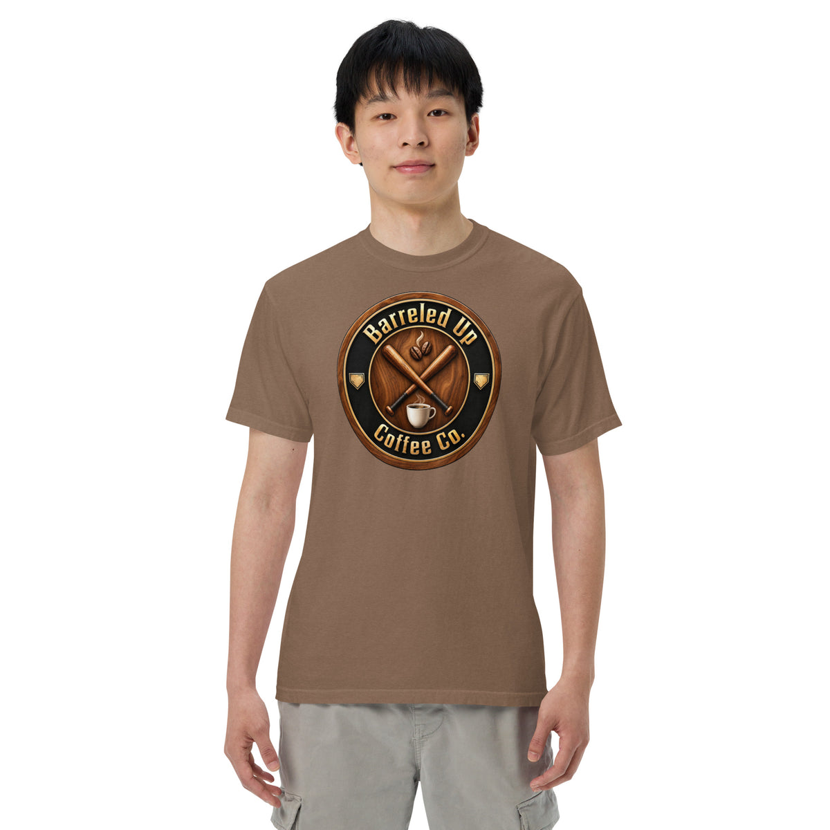 Barreled Up Coffee Co. Unisex Garment-dyed Heavyweight T-shirt