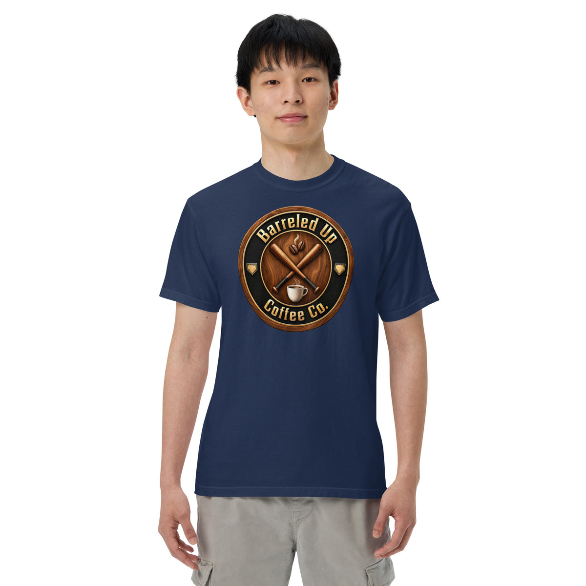 Barreled Up Coffee Co. Unisex Garment-dyed Heavyweight T-shirt