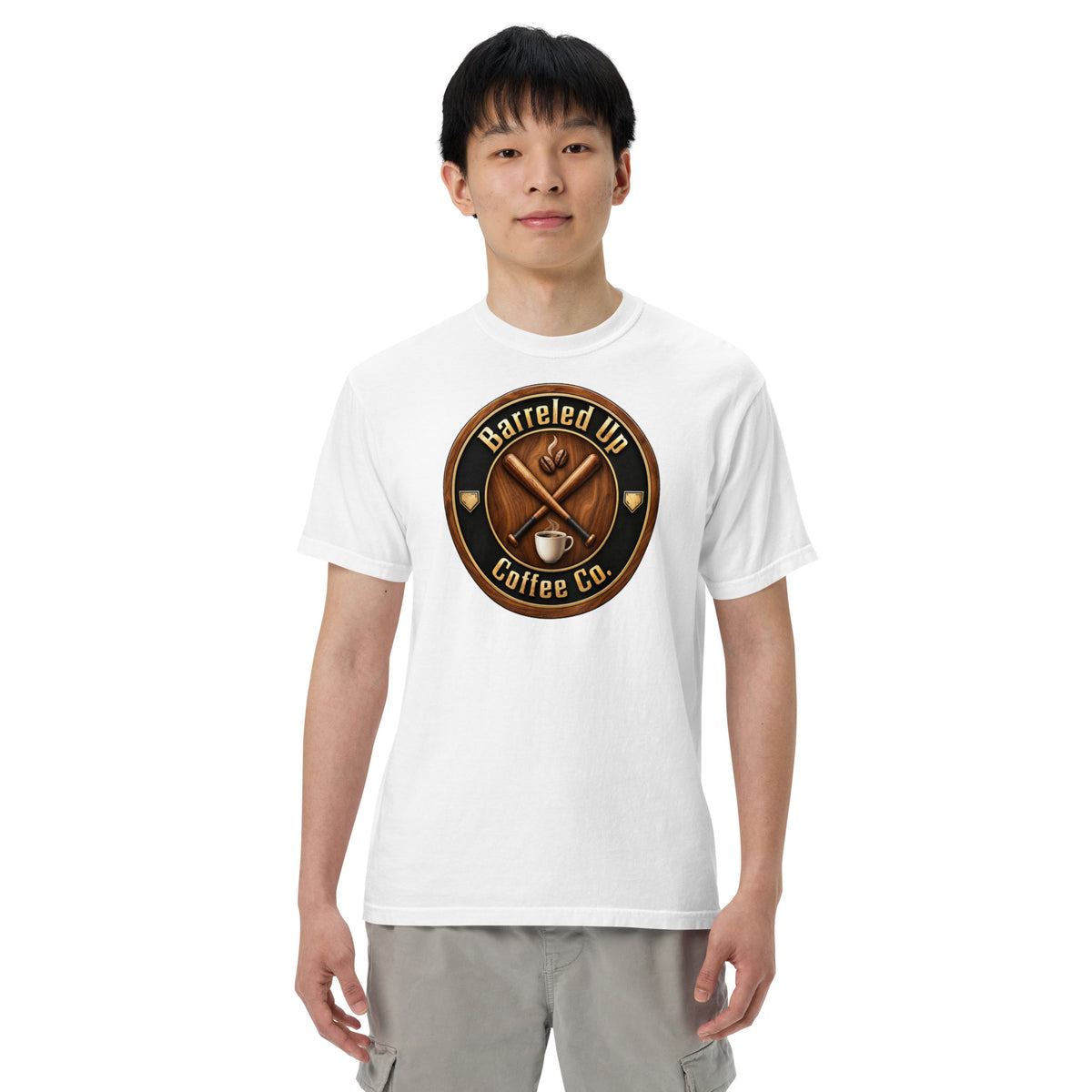 Barreled Up Coffee Co. Unisex Garment-dyed Heavyweight T-shirt