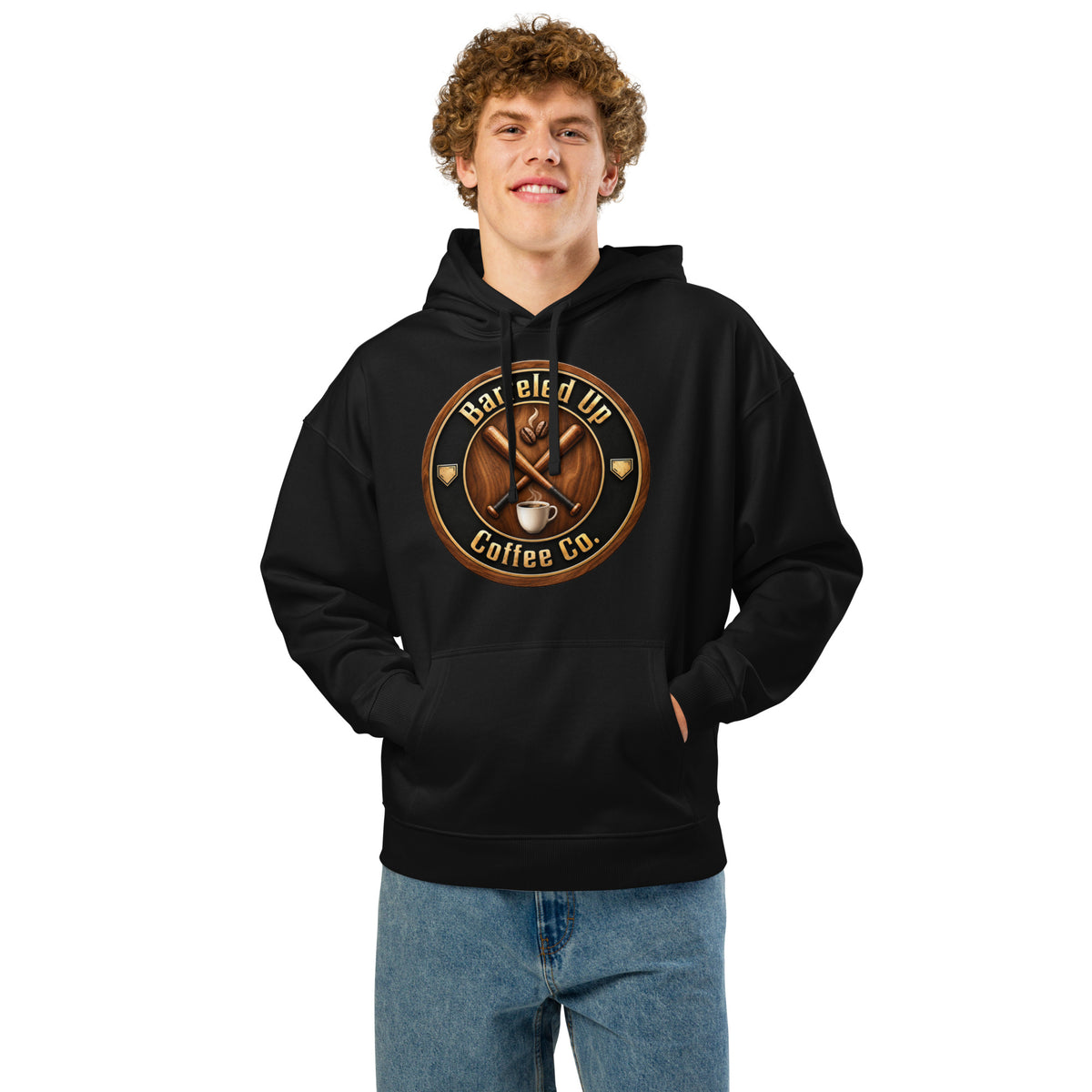 Barreled Up Coffee Co. Unisex Organic Relaxed Hoodie