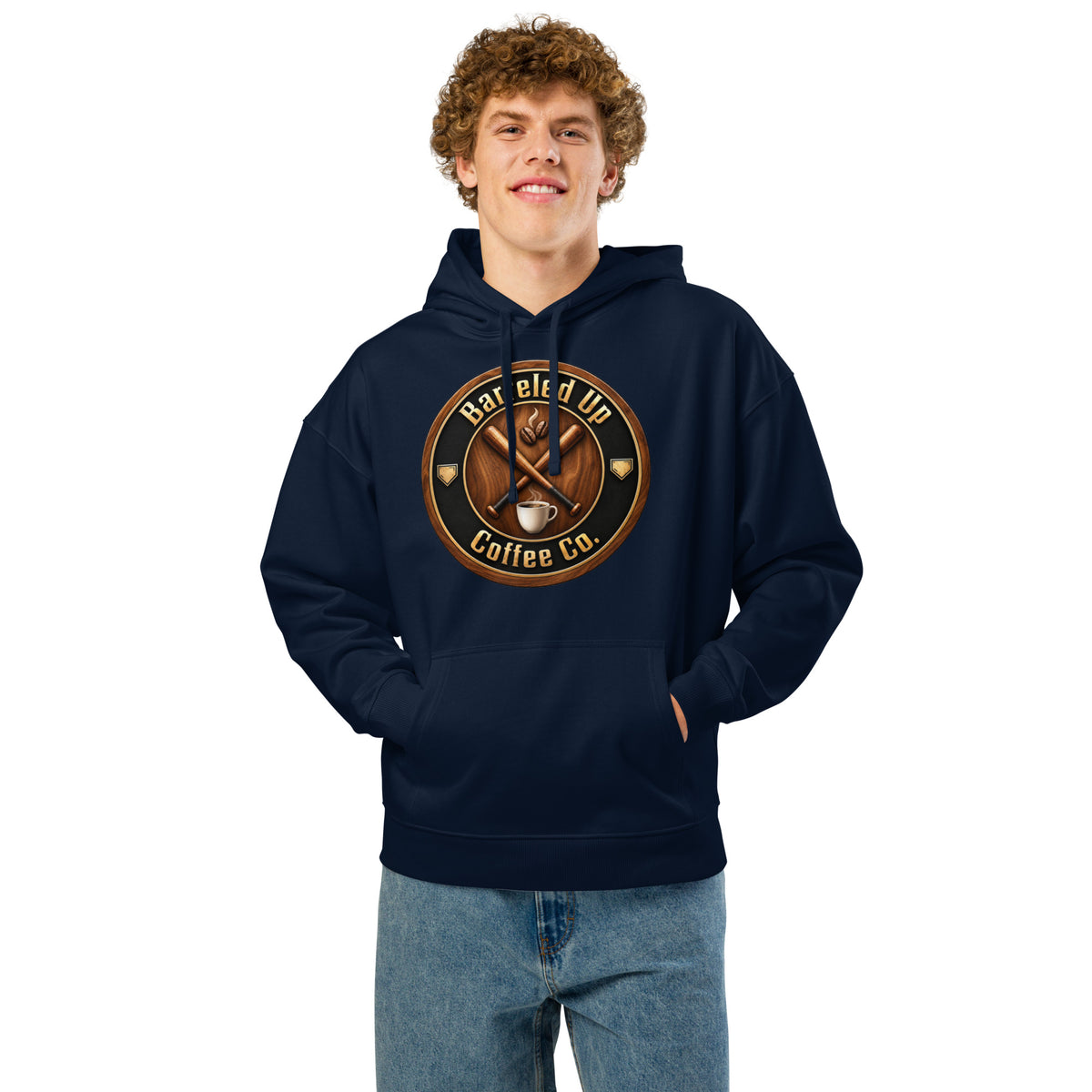 Barreled Up Coffee Co. Unisex Organic Relaxed Hoodie