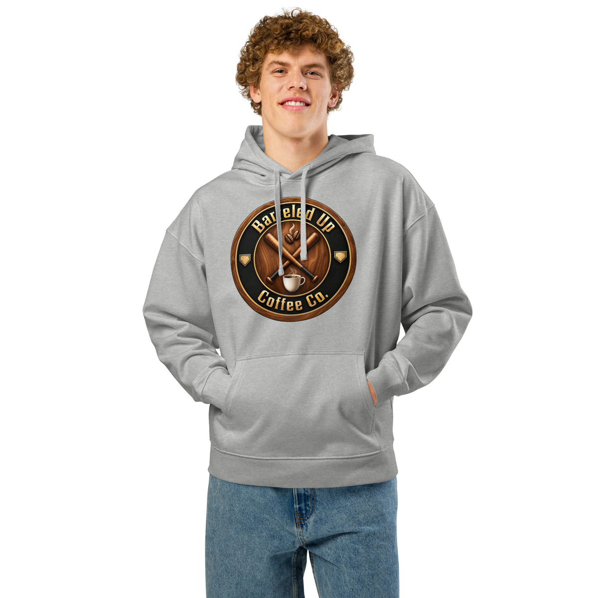 Barreled Up Coffee Co. Unisex Organic Relaxed Hoodie