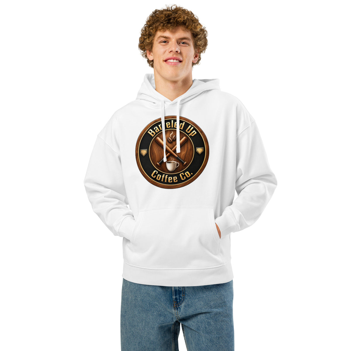 Barreled Up Coffee Co. Unisex Organic Relaxed Hoodie