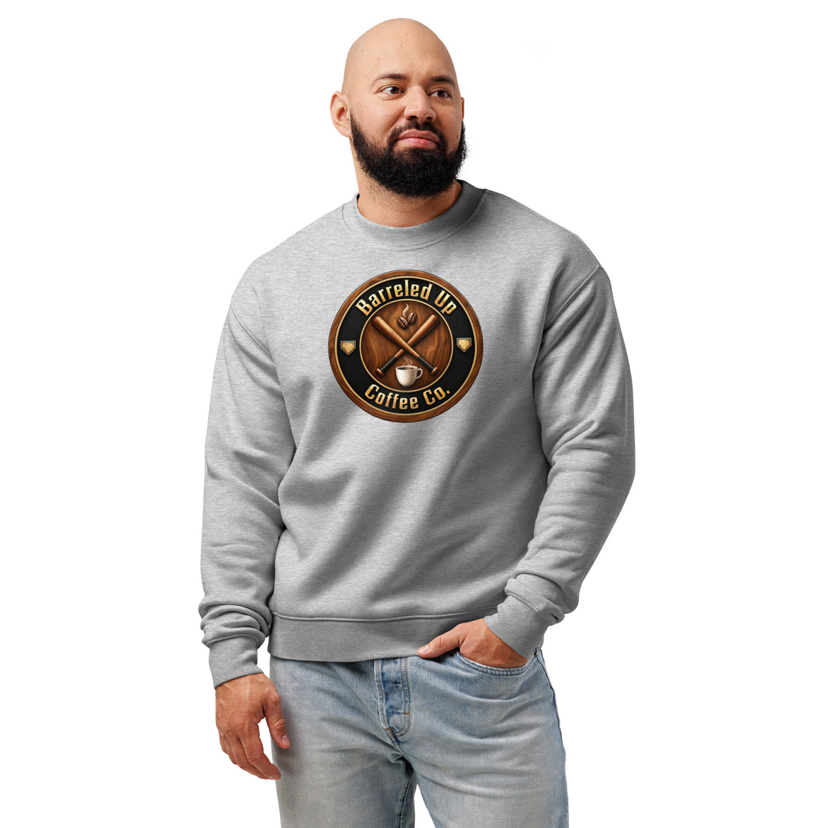 Barreled Up Coffee Co. Unisex Relax Crew Neck Sweatshirt