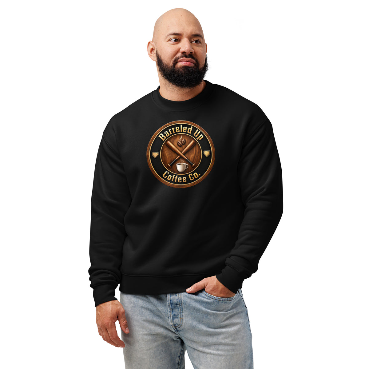 Barreled Up Coffee Co. Unisex Relax Crew Neck Sweatshirt