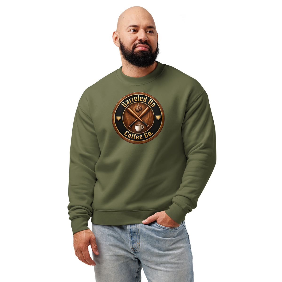 Barreled Up Coffee Co. Unisex Relax Crew Neck Sweatshirt