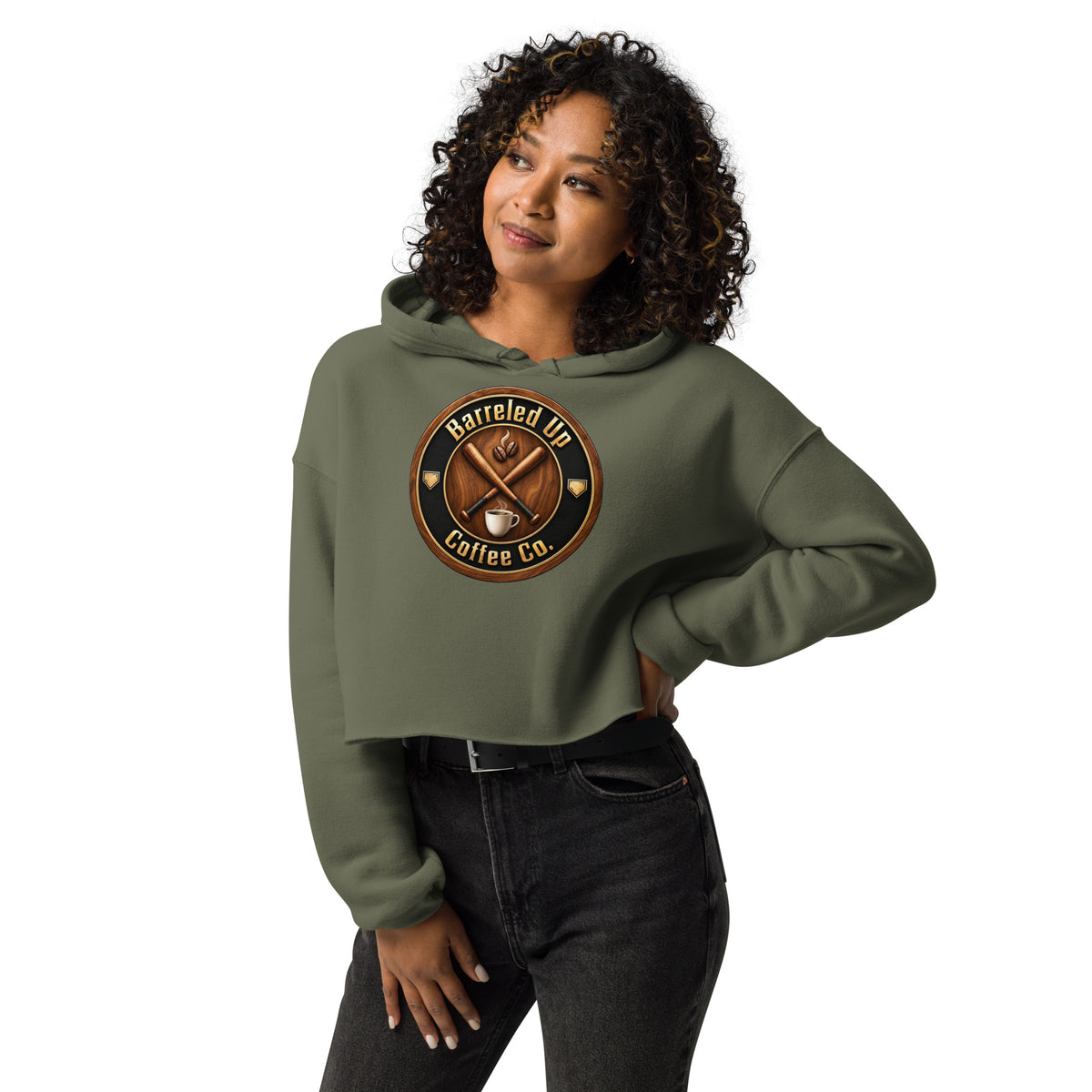 Barreled Up Coffee Co. Crop Hoodie