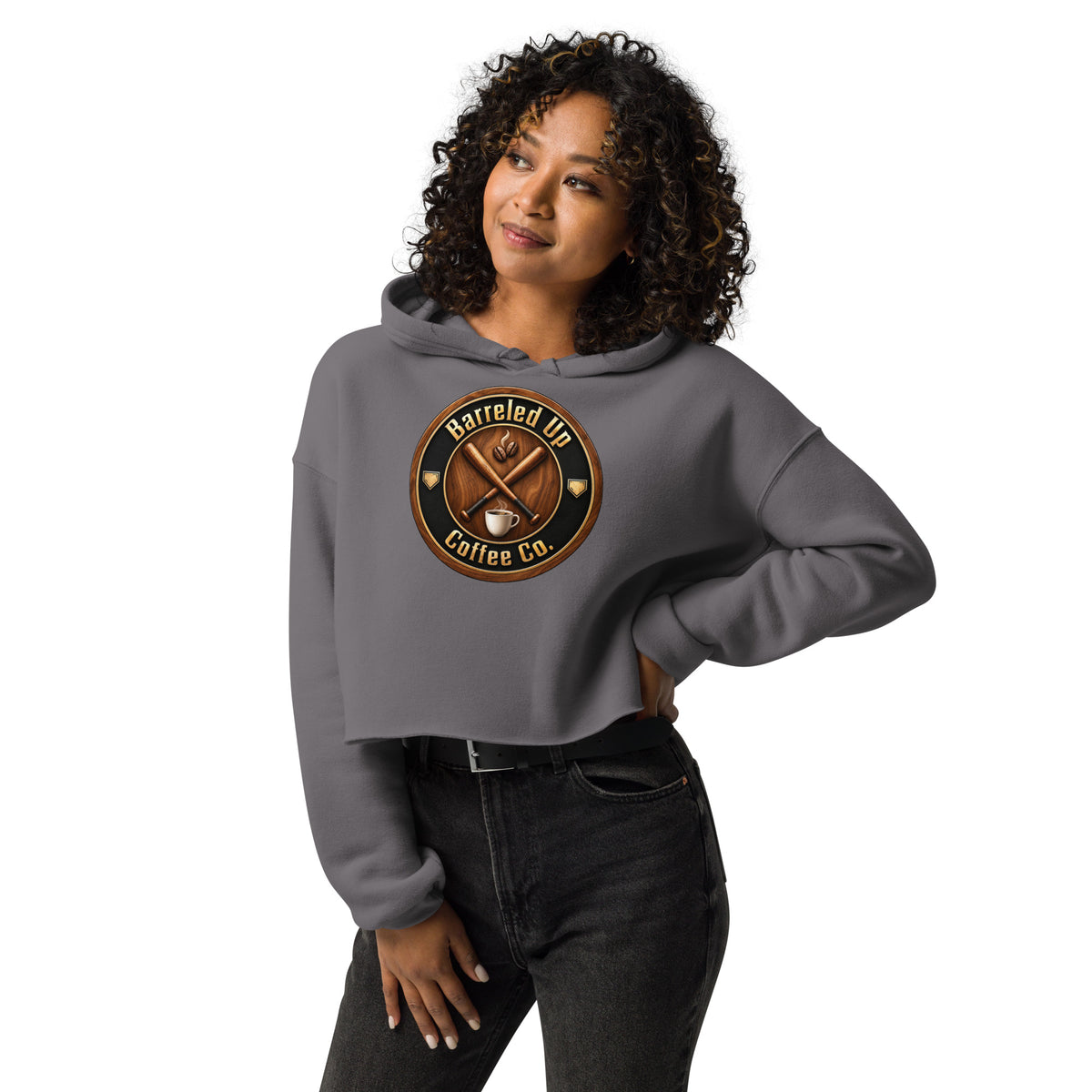 Barreled Up Coffee Co. Crop Hoodie